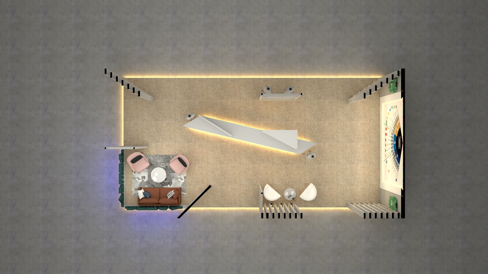 Stall Top View